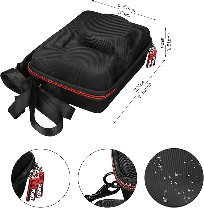 FBLFOBELI Hard Carrying Case For Fujifilm Instax Wide 300 Instant Film Camera, Portable Travel Shockproof Camera Storage Bag With Shoulder Strap (Case Only)
