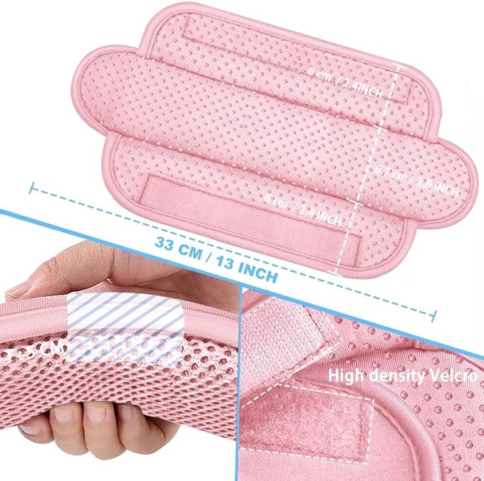 ZINZ 2-Pack Universal Shoulder Pad with Ultra Thick Cushion for Bag Luggage Bag Crossbody, Plus Long & Anti-Slip & Breathable,Pink