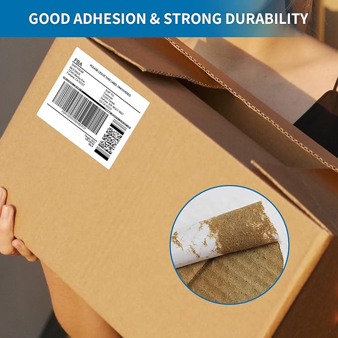2” x 4” Shipping Labels 2000 Address Labels Printable, White Sticker Label Sheets for Laser Inkjet Printers (10 Labels/Sheet, 200 Sheets)