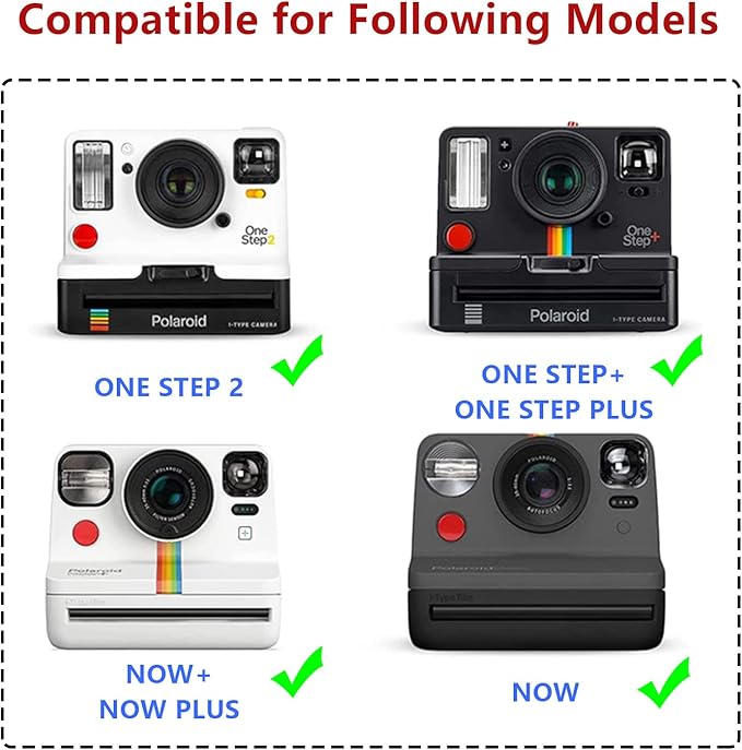 WOGOZAN Protective Case for Polaroid Now 2nd/3rd, Now+ Gen 2/3rd, I-Type, OneStep+, Onestep 2, FILP, Instant Film Camera - Hard Shell Camera Case with Adjustable Shoulder Strap (Purple) (No Camera)