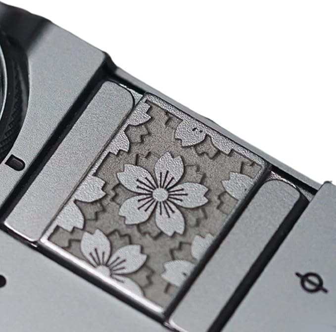 Durability Brass Shutter Release Button with Engraveds Florals Pattern for XT30 A7C2 Camera Enhances Grip Stability