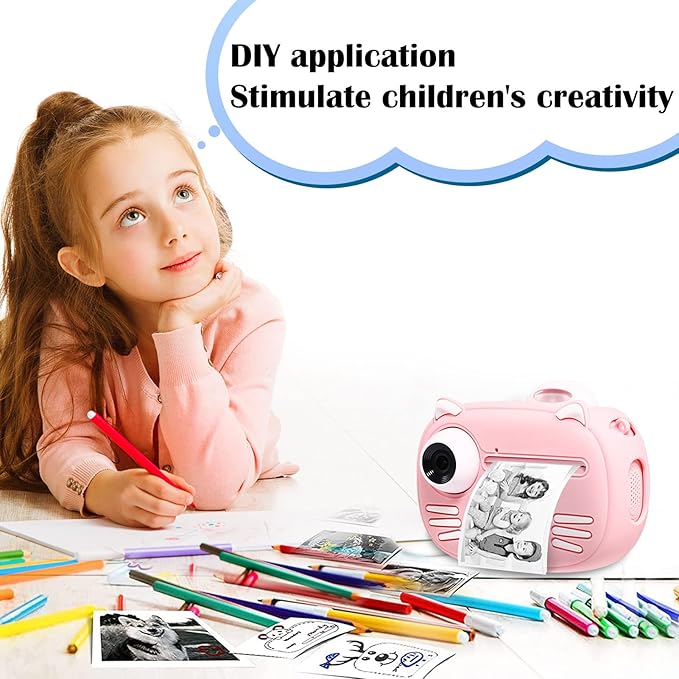 18 Rolls Kids Instant Camera Refill Print Paper,Instant Camera Thermal Paper Photo Printer Fit for Most Kids,Camera Paper for Kidizoom Print Camera Refill