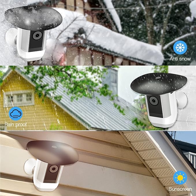 Sun Rain Shade Cover Compatible only with Spotlight Camera Pro（1-Pack，Black）