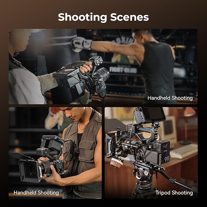 SmallRig Cage for Canon C50 with Cable Clamp for HDMI, Modular Design C50 Camera Rig, Included Cold Shoe, QD Socket, Plate for Arca and Detachable NATO Rail, Compatible with Original XLR Handle - 5656