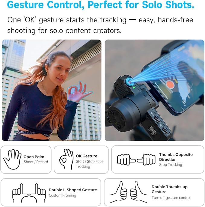 FeiyuTech SCORP MINI-3 Combo AI Tracking Camera Gimbal,All-in-One 3-Axis Stabilizer with Vertical Shooting,Bluetooth&Cable Control,Max 4.41 lbs,for Sony Canon Nikon Panasonic Fujifilm DJI GoPro iPhone