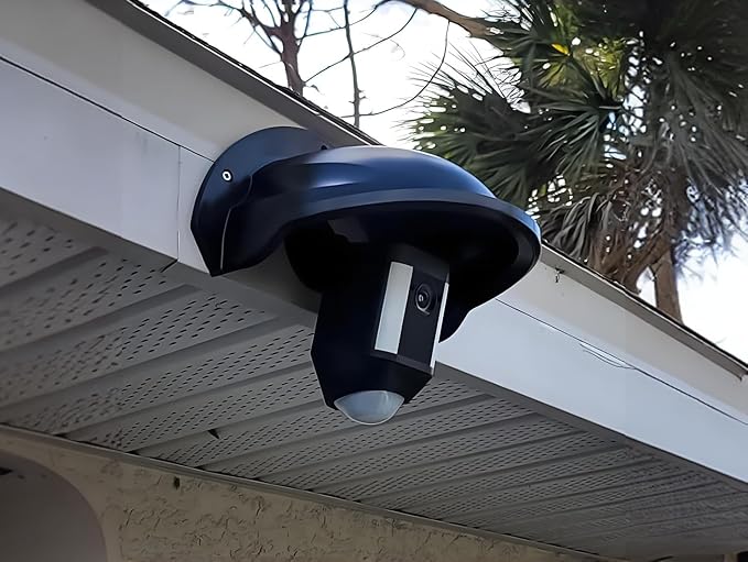 Coolotic Universal Sunshade Rainshade Cameras Cover Shield, Security Cam Protective Roof for CCTV Surveillance Camera Hikvision/Nest/Ring/Arlo/Dome/Bullet (Sun Rain Cover(1PCS Black))