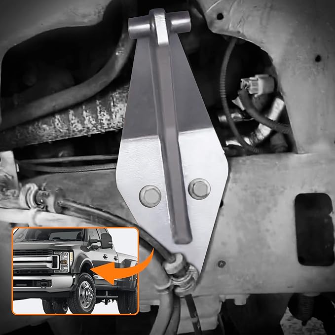 maXpeedingrods Dual Front Shock Mount Kit for 1999-2004 Ford F250 F350 Super Duty 4WD W/Hardware Front Dual Twin Shock Bracket Kit