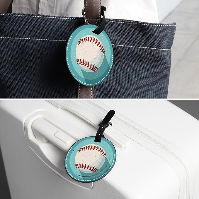 2 Pack Luggage Tags for Suitcases, Leather Suitcase Tags Identifiers, Bag Name Travel Tags ID Labels for Women Men Cruise Airport Luggage Travel Essentials