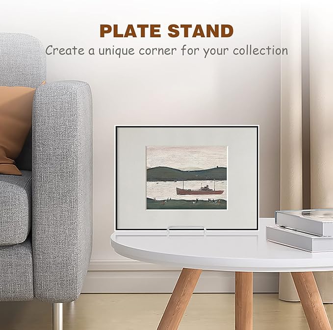 Plate Holder Easel Display Stand - 8 inch Metal Plate Stands for Display - Tabletop Picture Stand - Silver Iron Easels for Display Pictures | Photo Frames | Book | Decorative Plates | Plaque - 3 Pack