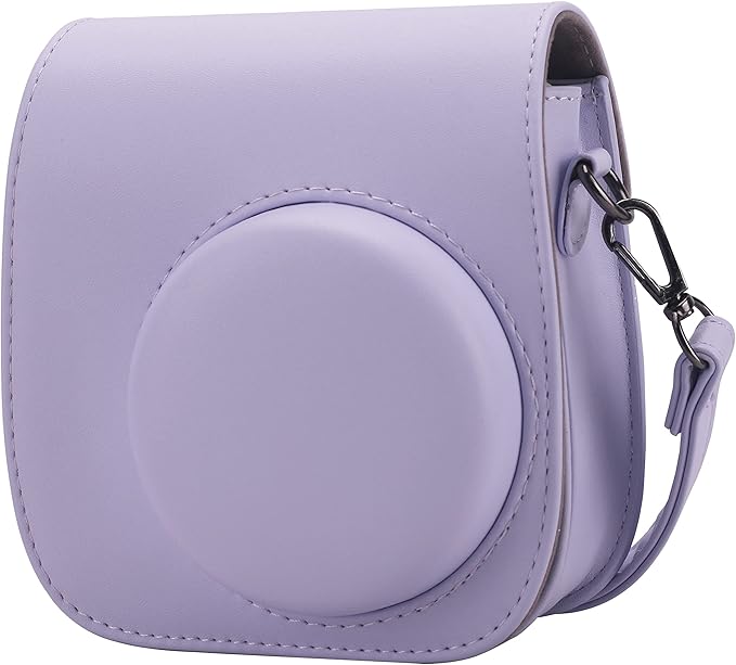 Frankmate Protective Case Compatible with Fujifilm Instax Mini 12 11 9 8 Instant Film Camera with Accessory Pocket and Adjustable Strap