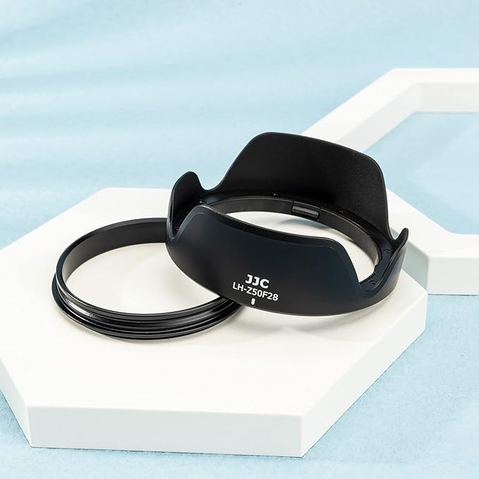 Reversible Tulip Flower Lens Hood Shade for Nikon NIKKOR Z MC 50mm f/2.8 Macro Lens on Camera Z5 Z6 Z6 II Z7 Z7 II Includes an Adapter Ring & Available to Attach 46mm Filter/Lens Cap