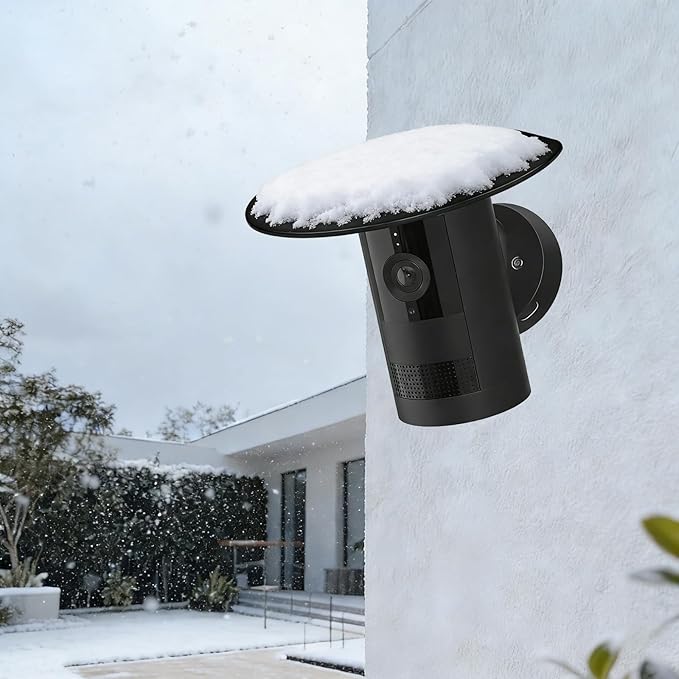 2PCS Sun Rain Shade Camera Cover Compatible with Ring Outdoor Cam Plus, Rain Shade Cover, Camera Shield for Resistant UV, Weatherproof, Snowproof, Easy to Install (Black)