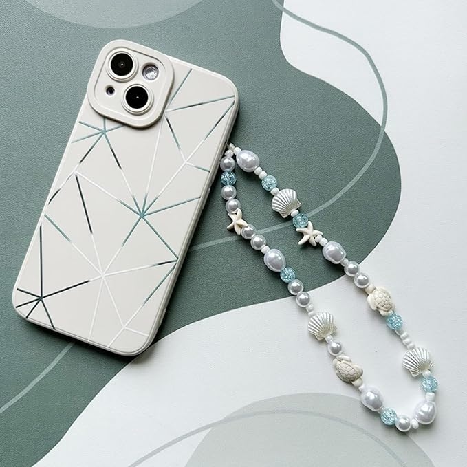 Beaded Camera Wrist Strap Cute Digital Camera Charm Lanyard Phone Charms Strap Beaded Camera Chain for Phone Bag Keychain