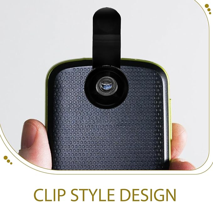 NOLITOY Universal Phone Camera Lens Kit with Clip – 3-in-1 Wide Angle, Macro, and Fisheye Lenses for Mobile Phones, Black, Portable Photo and Video Accessories for Smartphone Photography