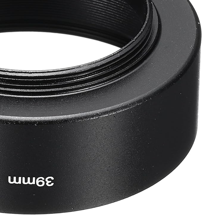PATIKIL 39mm Lens Hood, Standard Focus Frosted Surface Anti-Reflective Inside Hood for Camera Lens, Black for Nikon, for Fujifilm, for Pentax, for Leica