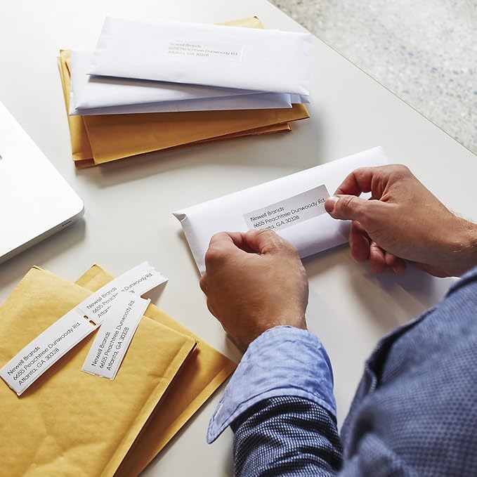 DYMO Authentic LW Mailing Address Labels | DYMO Labels for LabelWriter Label Printers (1-1/8" x 3-1/2"), 2 Rolls of 130 (260 Total)