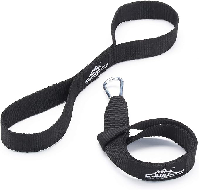 Black Mountain Products Bmp Battle Rope Anchor Kit with Nylon Straps & Carabiner Clip