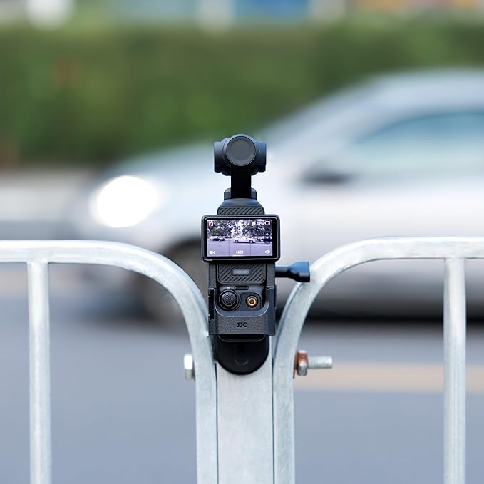 Magnetic Mount Compatible with DJI Osmo Pocket 3,Detachable Pocket 3 Magnetic Stand Bracket Extension Cage Adapter with Cold Shoe,Compact Magnet Steering Holder Suction Base Accessories for Pocket3