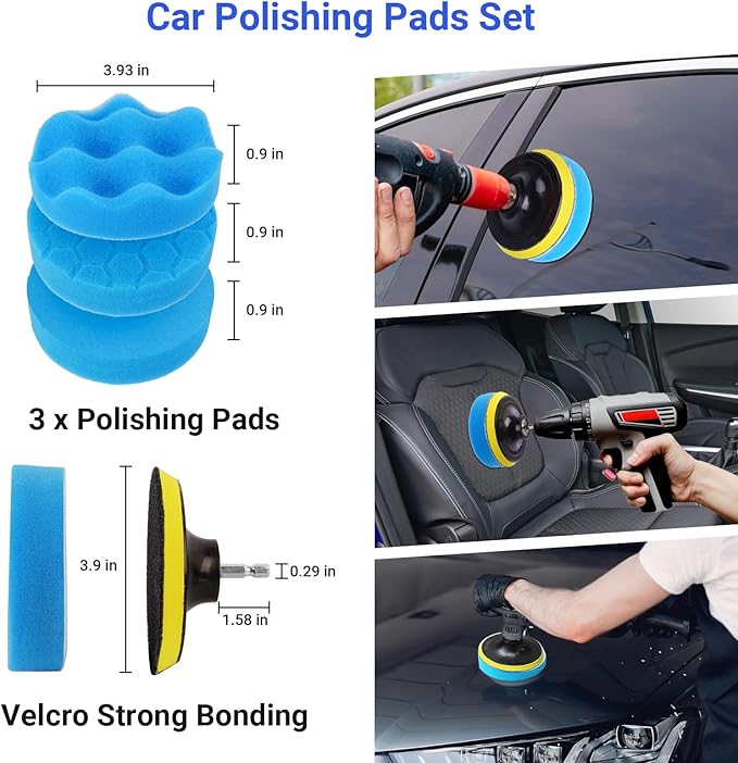 BIBIRE 26pcs Car Detailing Brush Set, Car Washing Kits with Detailing Brushes, Car Cleaning Kit Car Windshield Cleaning Accessories for Car Care, Windshield, Interior, Exterior, Air Vents, Wheels