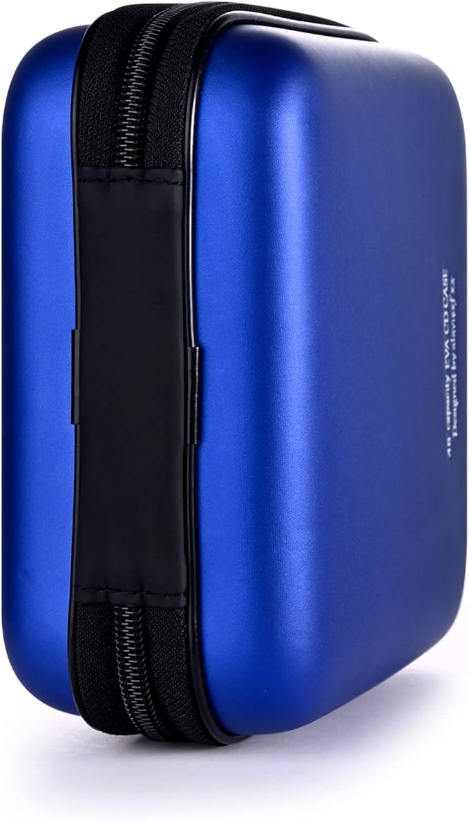 DVD Case, EVA CD Case Holder Storage Organizer Portable Protective DVD Wallet Holder for Car