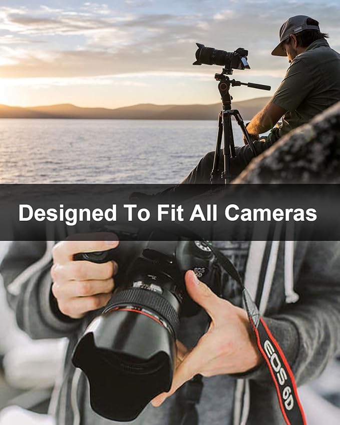 4Pcs Stainless Steel D Ring Screw Adapter, 1/4"-20 Camera Fixing Screw with Rubber Padded for Tripod Camera Shoulder Straps Selfie Sticks Gimbals, Silver