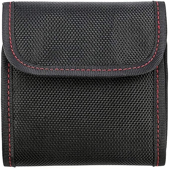DomeStar Filter Case, 2PCS 3-Pocket Camera Lens Filter Carry Case Professional Photography Filter Holder Belt Bag Pouch Water-resistant and Dustproof Design for 25mm-82mm Filters