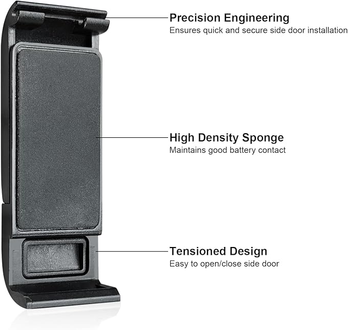 Replacement Battery Door Cover Compatible with GoPro Hero 13/12/11/10/9 Black Cameras, Dustproof Side Door Camera Accessories Repair Part