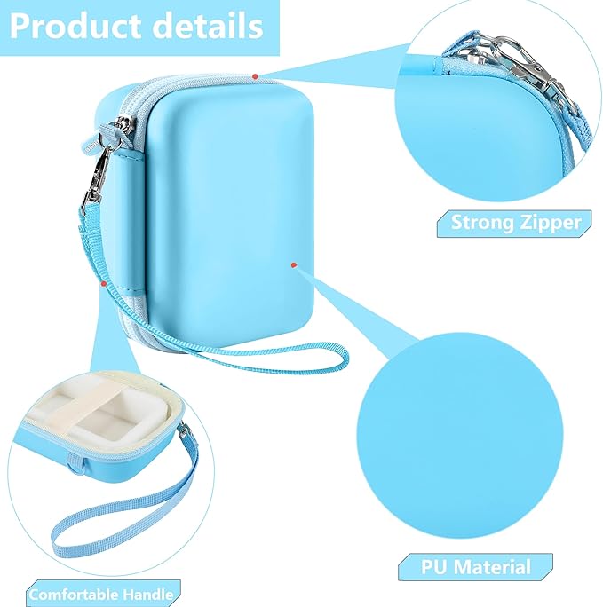 Leayjeen Digital Camera Case Compatible with KODAK EKTAR H35 H35N Half Frame Film Camera，Storage Holder Organizer for Kodak Ultra F9 M35 M38 Paper Shoot Camera-Bule (Case Only)