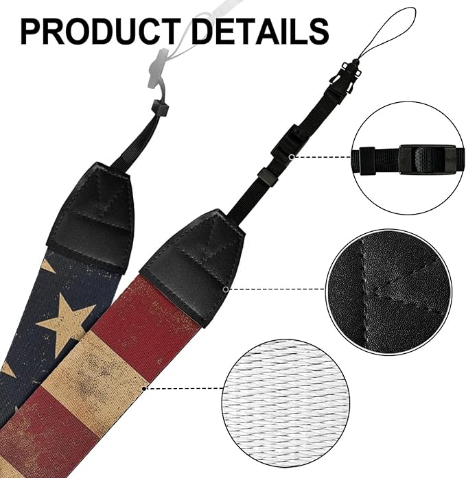 GLENLCWE Camera Strap, Camera Strap for Photographers Neck Strap Replacement Fit Most Cameras