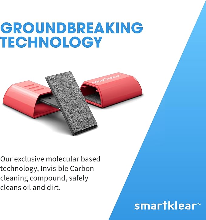 Carbon Klean SmartKlear Smart Phone Screen Cleaner - Efficient and Durable Carbon Microfiber Technology (Injected Pink)