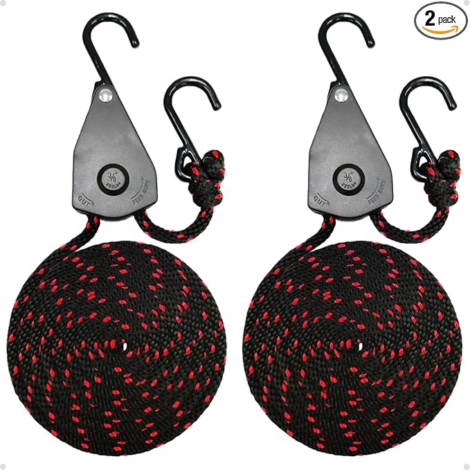 Fondwell 3/8" Retractable Ratchet Straps: 2 Pack of Heavy Duty Adjustable Kayak Tie Down Straps for Roof Racks