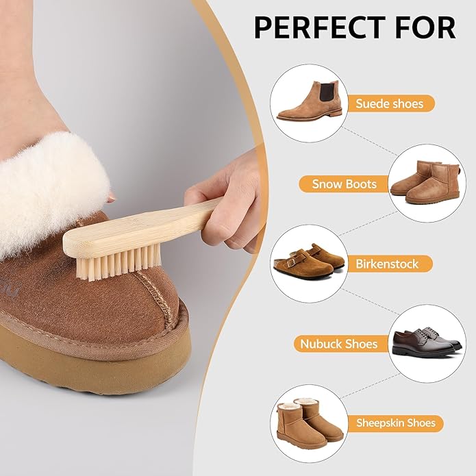 Shoe Cleaner Kit,Suede Shoe Cleaner Kit with Shoe Cleaner,Shoe Waterproof Spary,Suede Shoe Cleaning Kit with Shoe Brush & Suede Eraser,Suede Shoe Care Kit for Suede,Sheepskin or other suede items