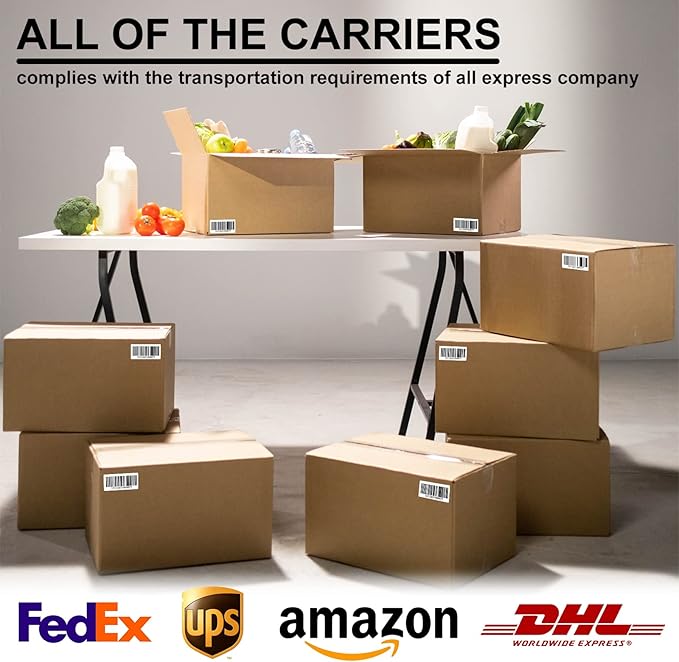 LabelMore 1000 2" x 4" Shipping Address Labels, Inkjet & Laser Compatible, Permanent Adhesive, 100 Sheets (10 Labels Each)