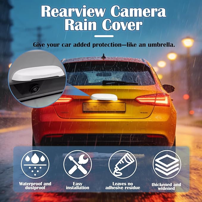 Waterproof Silicone Backup Camera Protector - Low-Profile, Durable Cover for All Vehicles & Driving Conditions
