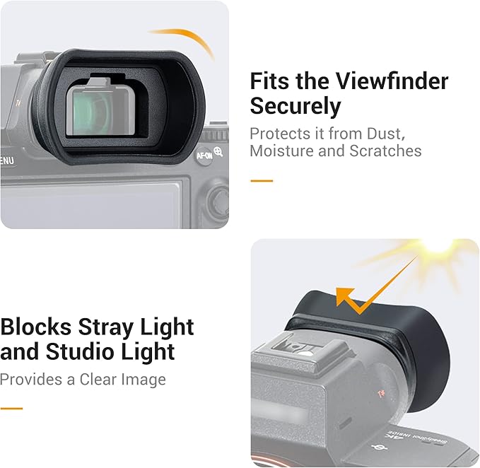 Soft Silicon Camera Viewfinder Eyecup Eyepiece Eyeshade for Sony A7RIV A7RIII A7III A7SII A7RII A7II A7S A7R A7 A9II A9 A58 A99II Eye Cup Protector Replaces Sony FDA-EP18 FDA-EP16 FDA-EP15