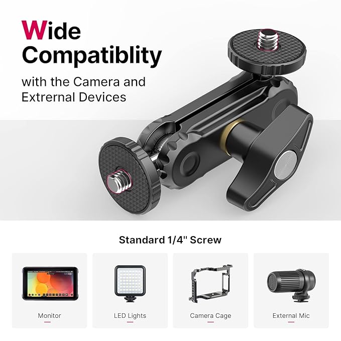 Ulanzi U Rig Pro Video Rig for iPhone, Phone Stabilizer Rig w Triple Cold Shoe Mount+ Magic Arm with Double Ballhead 1/4" Screw