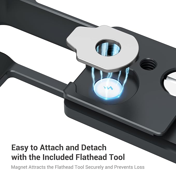 ZV-1F ZV1F Camera Metal Grip Extension Bracket with Mic Cold Shoe Mount for Sony ZV-1F ZV-1II (Not for ZV-1),Must-Have Accessory for Vlog YouTube Vertical Video Shooting, Arca Swiss Quick Release Base
