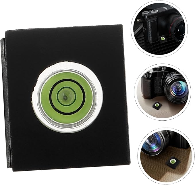 Camera Hot Shoe Protector Cover Spirit Level Plastic Hot Shoe Cover for DSLR and Flashlight Essential Accessory for Stable Photography