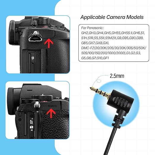 Camera Shutter Release Cable USB-C to TRRS 2.5mm USB for DJI Ronin-SC/RS2/RSC2/RS3/RS3 Pro/PS3 Mini/RS4/RS4 Pro Stabilizer,for Panasonic GH6 S5M2X G9 S5 S1H Camera RSS Upwards Control Cable 33CM