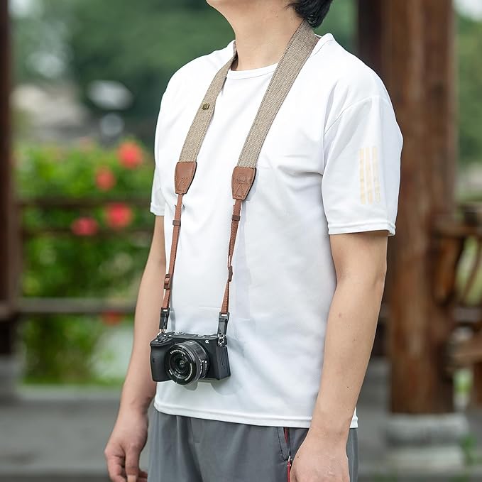 Quick release camera shoulder strap, safety tether camera neck strap, cotton shoulder strap, suitable for various cameras.