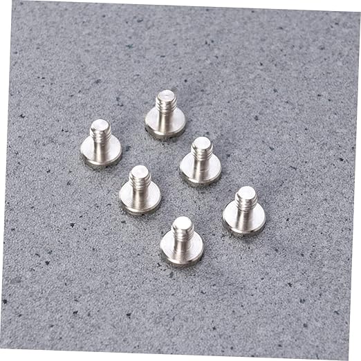 DOITOOL 2sets D-Ring Tripod Screws with Small Screws for Quick Release Plate 6pcs*2