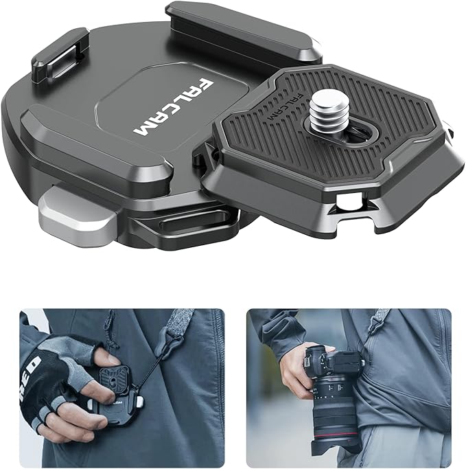 ULANZI F38 Camera Shoulder Strap Mount Quick Release for Shoulder Straps Kit V2, QR Plate Camera Tripod Mount