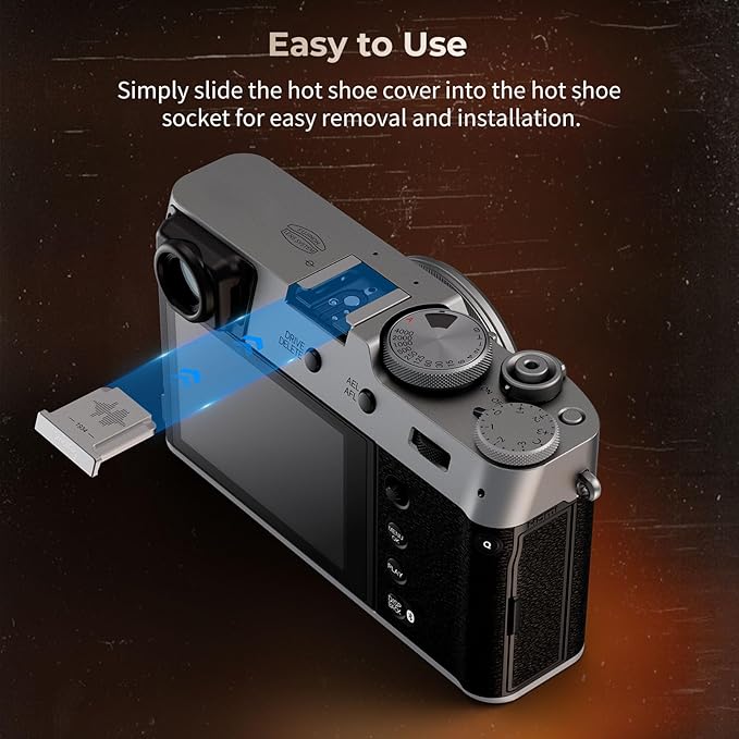 SmallRig Hot Shoe Cover for FUJIFILM X100VI X100V X-E5 X-T4 X-T3 X-T30 X-T30II X-E4 X-T50 X-S20 X-S10 XPro3 X-H2s X-H2 GFX100S GFX100 II GFX50SII Silver- 4697