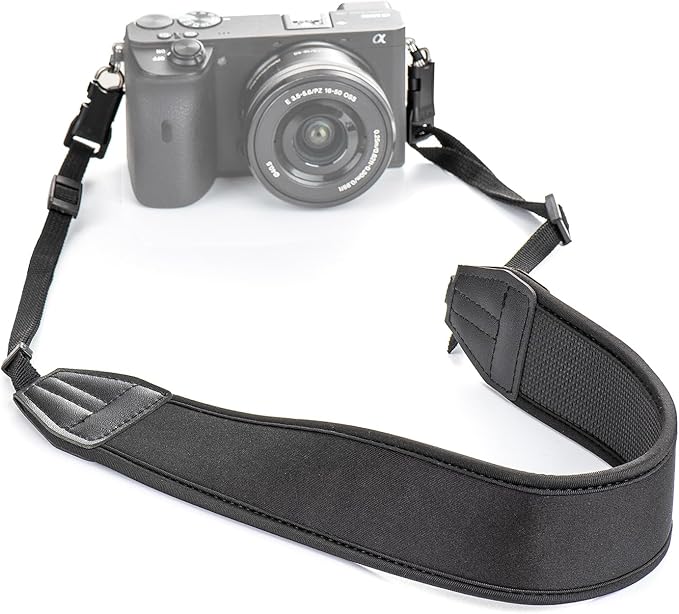 CZSLPE Quick-release camera shoulder strap, safety tether camera neck strap, embossed neoprene shoulder strap, suitable for all cameras.