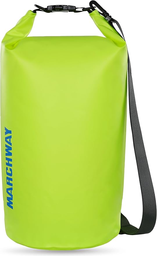 MARCHWAY Floating Waterproof Dry Bag Backpack 5L/10L/20L/30L/40L, Roll Top Sack Keeps Gear Dry for Kayaking, Rafting, Boating, Swimming, Camping, Hiking, Beach, Fishing