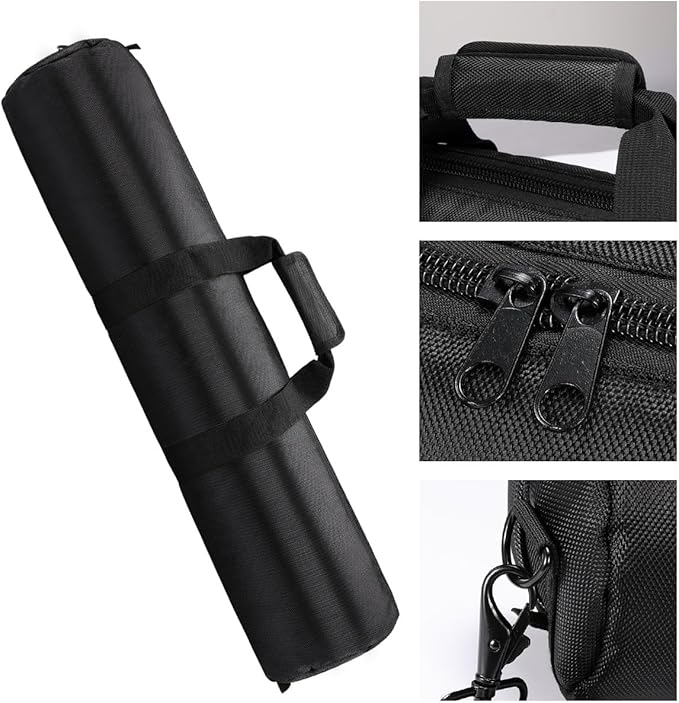 24x5x5 inch/60x13x13cm Tripod Carrying Case Heavy Duty Oxford Photographic Package Bag with Shoulder Strap Padded for Light Stand, Tripods, Monopods, Umbrellas, Softbox, Boom Stands
