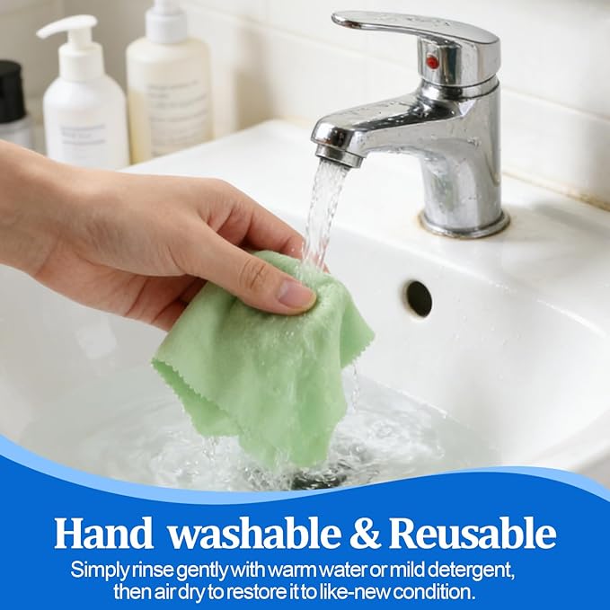 21 Pack Glasses Cleaning Cloths, 6"× 7"Large Eyeglass Cleaning Cloths, Premium Ultra-Soft Lens Wipes Cloth for Eyeglasses, Camera Lenses, Mobile Phones, Laptops, Television Screens - Color Mixing