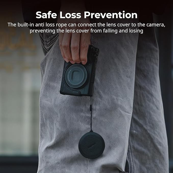 SmallRig Lens Protective Cap for RICOH GR IV GRIV with Anti-Loss Strap, Anti-Scratch Aluminum Lens Cover with Soft EVA Interior, Accessories for RICOH GR IV - 5680