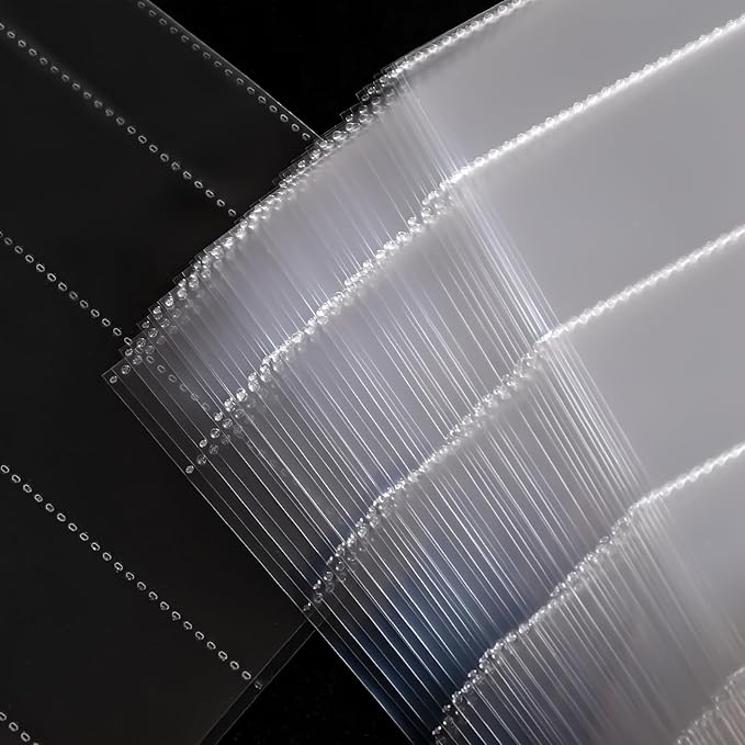 30 Pcs 35mm Film Negative Sleeves Film Negative Storage Album, Clear Page Protectors for 135mm/35mm Camera Film Roll, Acid-Free 135mm Film Travel Organizer for 3-Ring Binder, Holds 1260 Frames