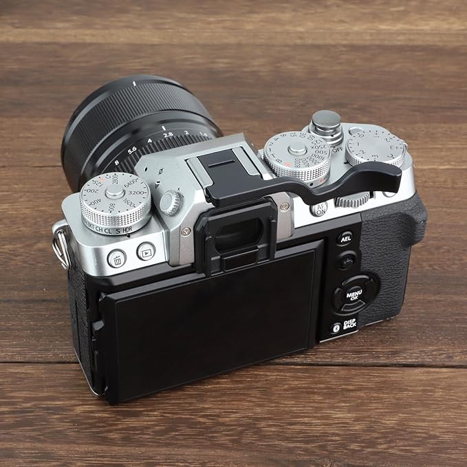 Haoge Thumb Up Rest Hand Grip for Fujifilm XT5 (Black for Fuji X-T5)